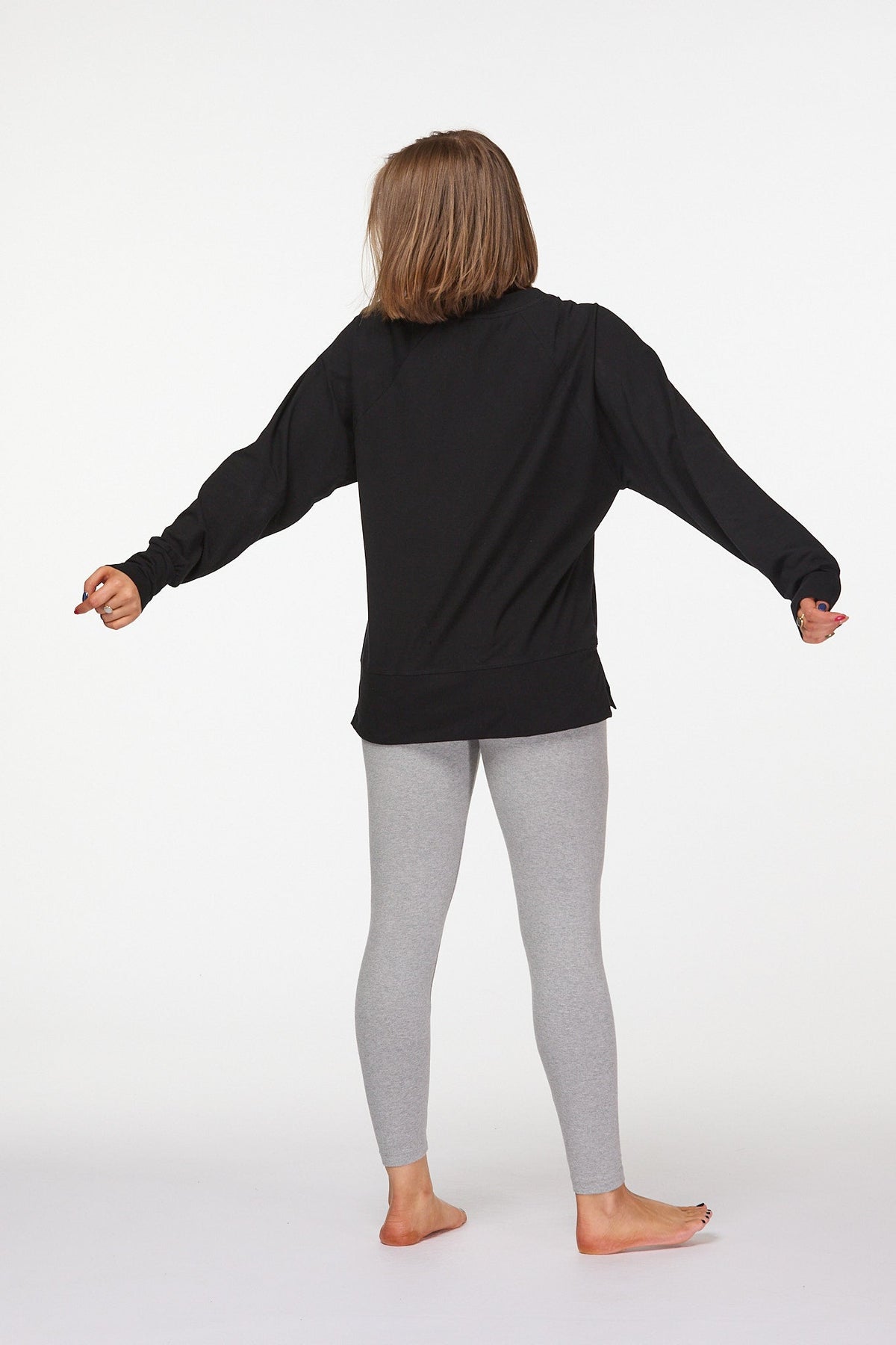 Black Yoga Jumper Luna &amp; Soul Australia