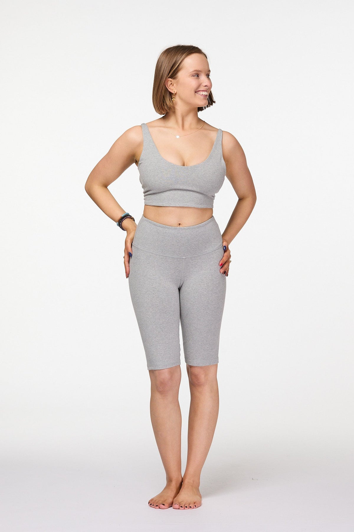 Power Bike Shorts 5&quot; | Grey