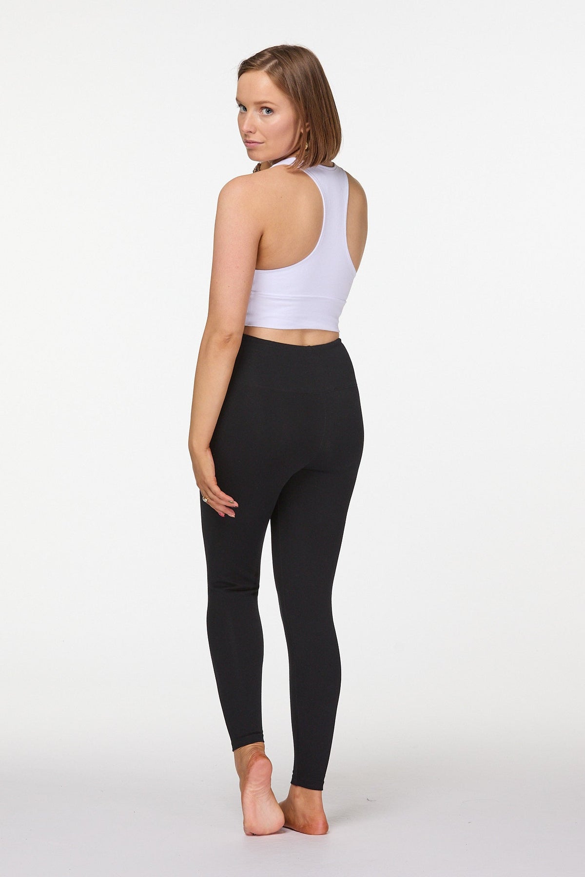 Feminine Cotton sports bra white Australia Luna  Soul