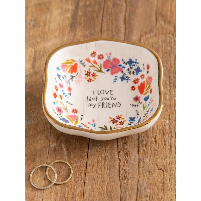 Love my friend ceramic dish