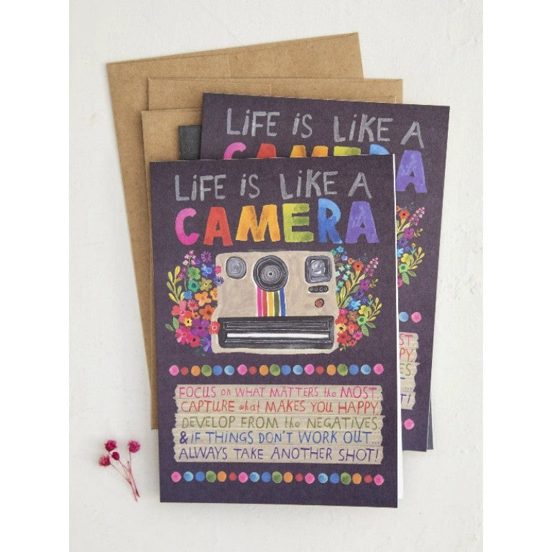 Life is Like a Camera Greeting Card Luna & Soul Australia