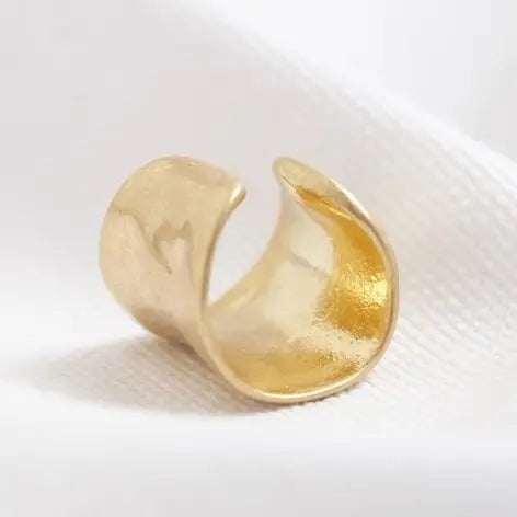 Wide Ear Cuff Gold Yoga Jewellery  Luna &amp; Soul Australia