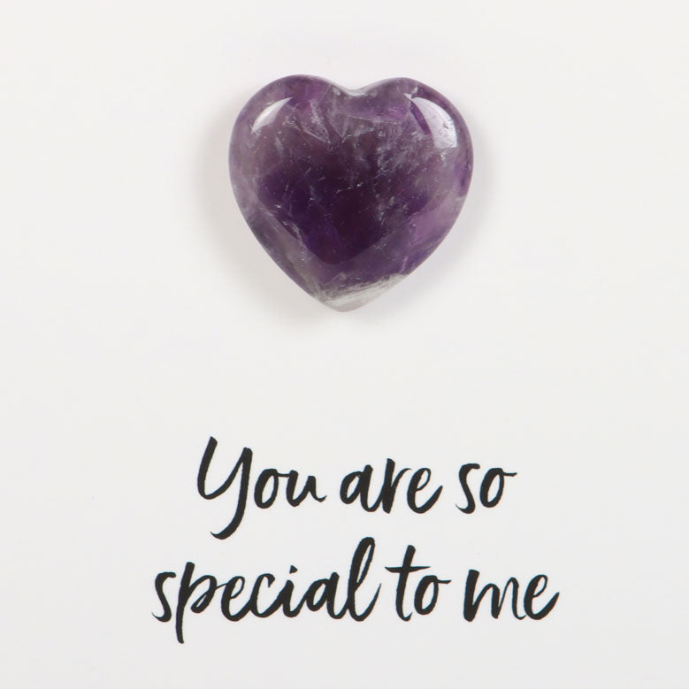 Amethyst Crystal Greeting Card  Luna and Soul