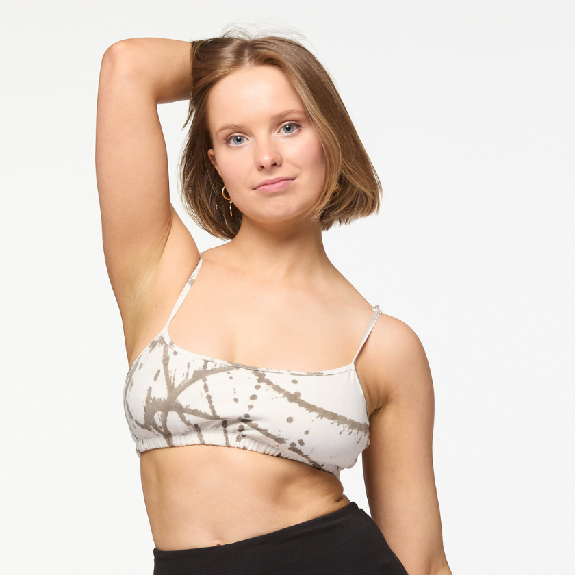 Organic Cotton Yoga Sports Bra Luna & Soul Australia Natural Plant Dyed 