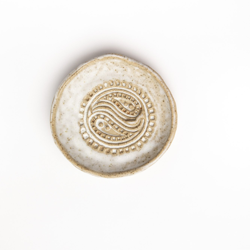 Ceramic Smudge Plate - Yin Yang