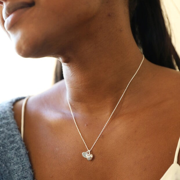 Heart + Moonstone Necklace