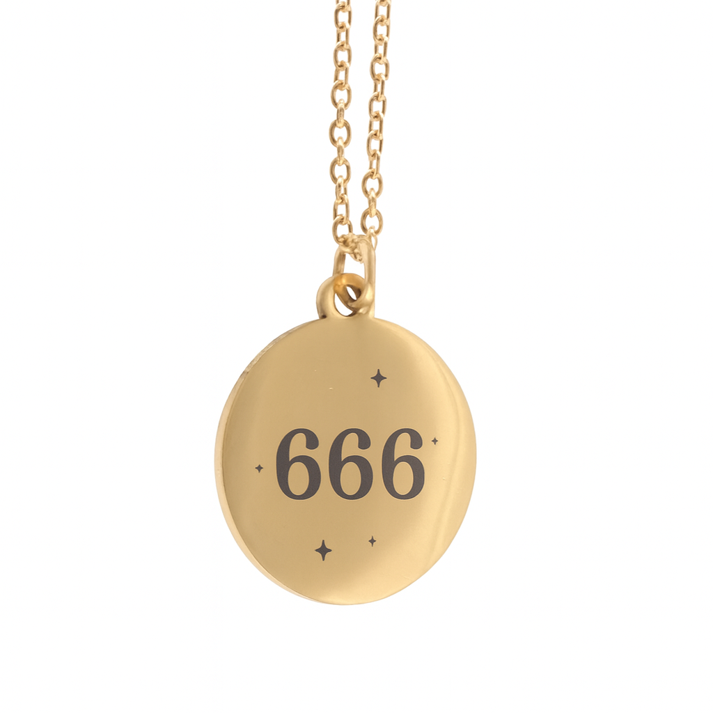 666 Angel Number Reflection Necklace