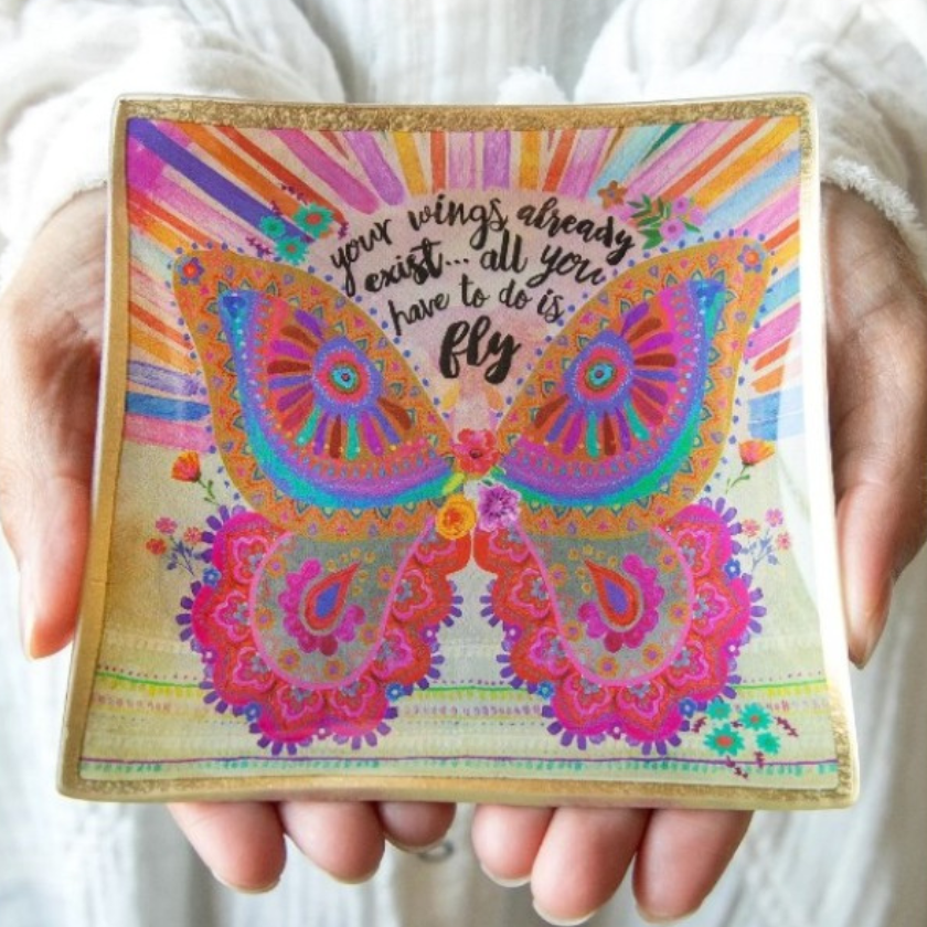 Your Wings Already Exist Glass Tray
