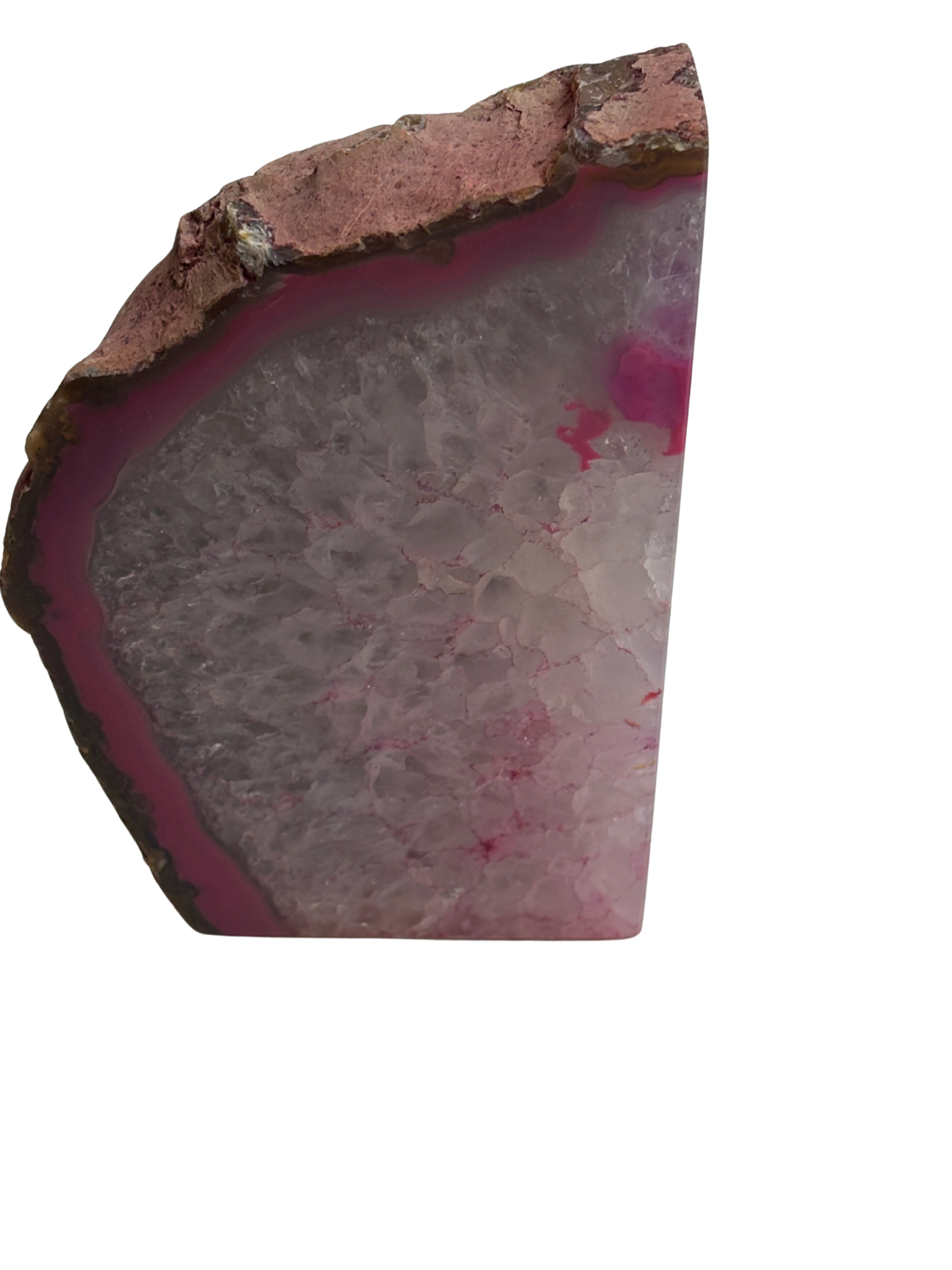 Pink Agate Bookend