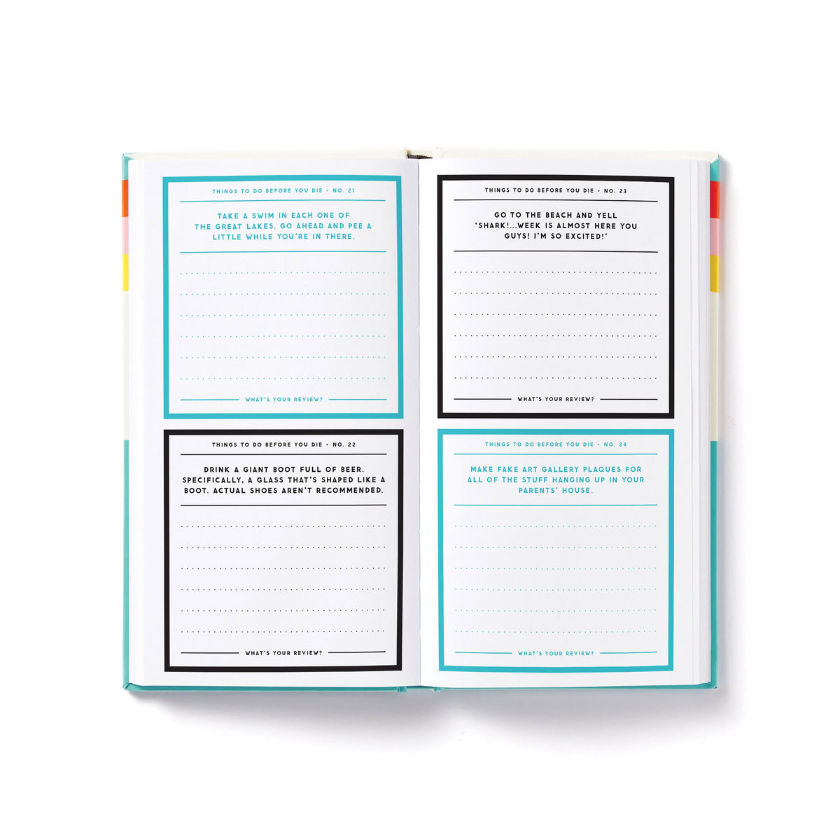 Million things before you die Journal