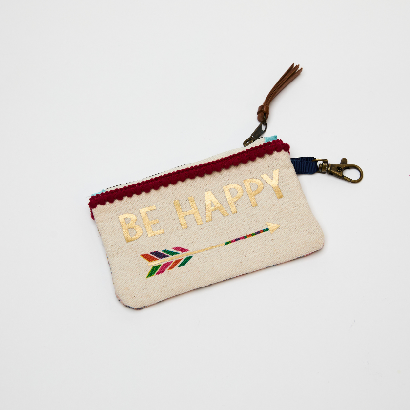 Be Happy Zip Pouch