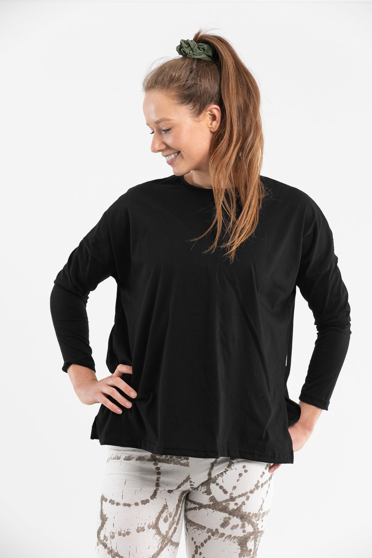 Luna Long Sleeve Shirt | Black