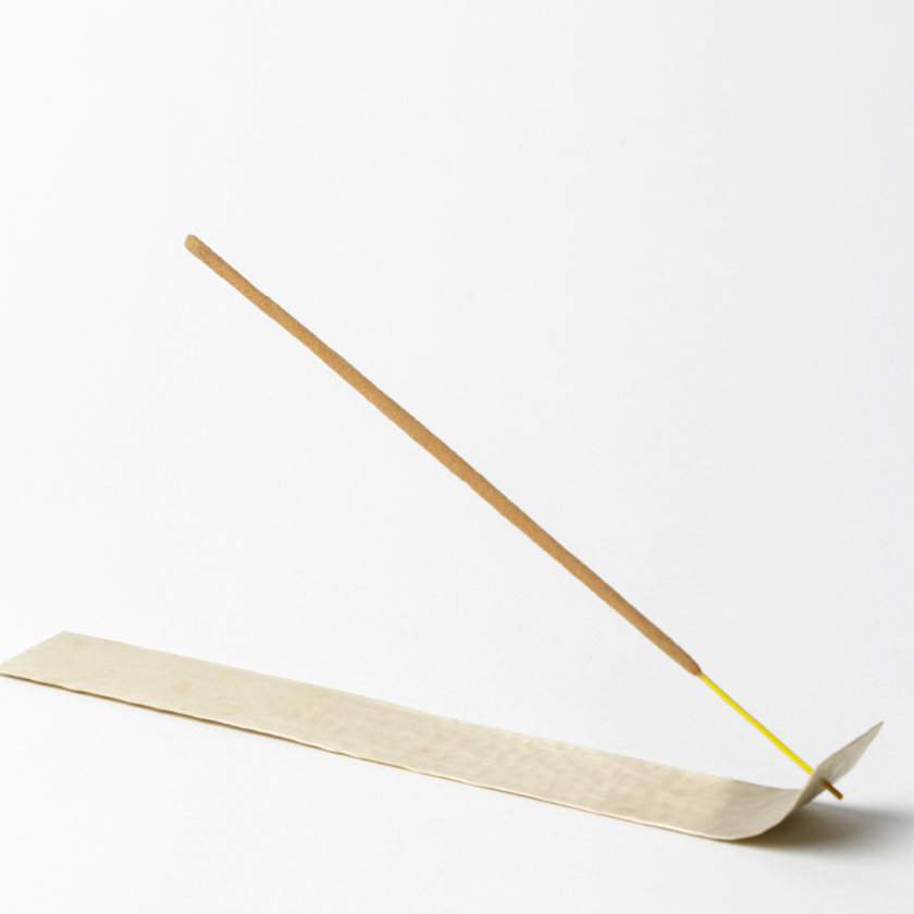 Gold Timeless Incense Holder Hammered