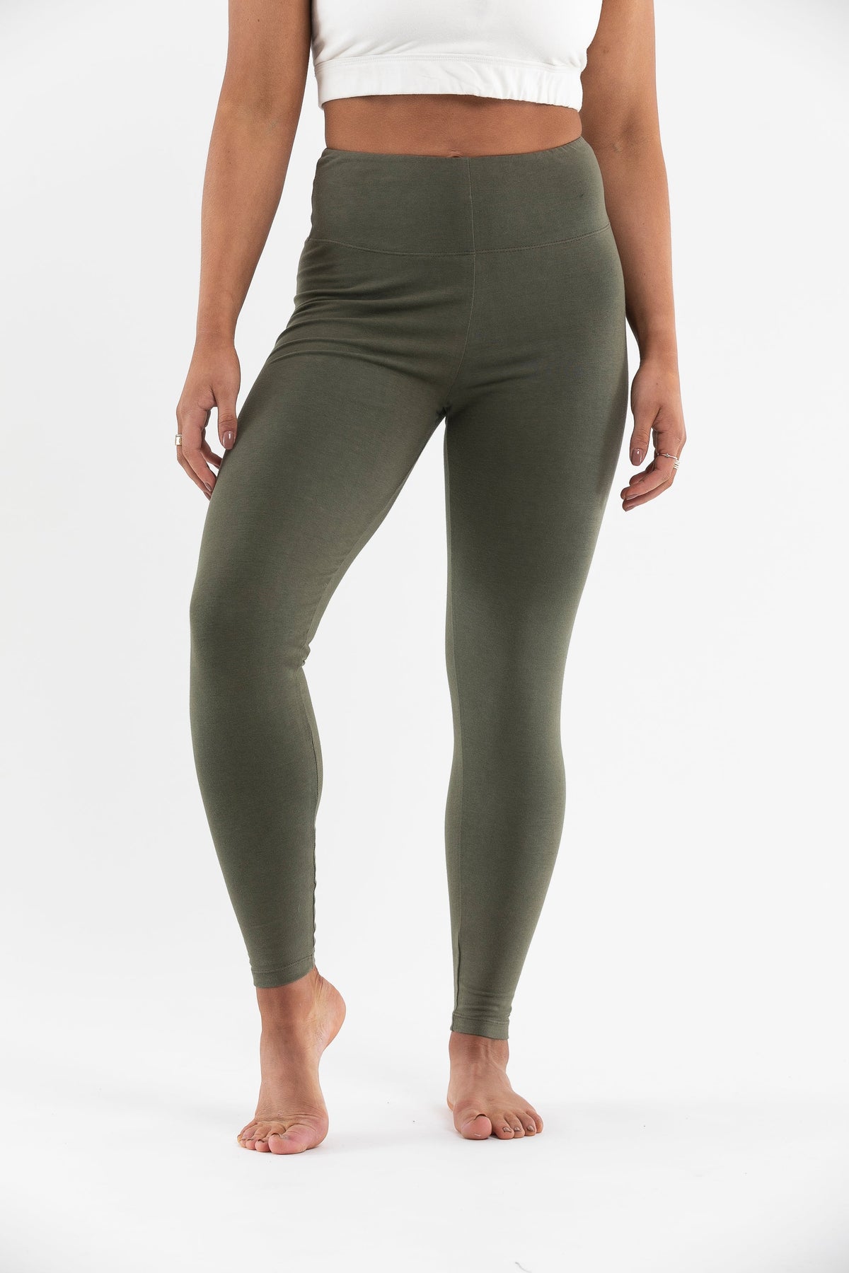 Organic Yoga Clothing Australia  _ Khaki Leggings