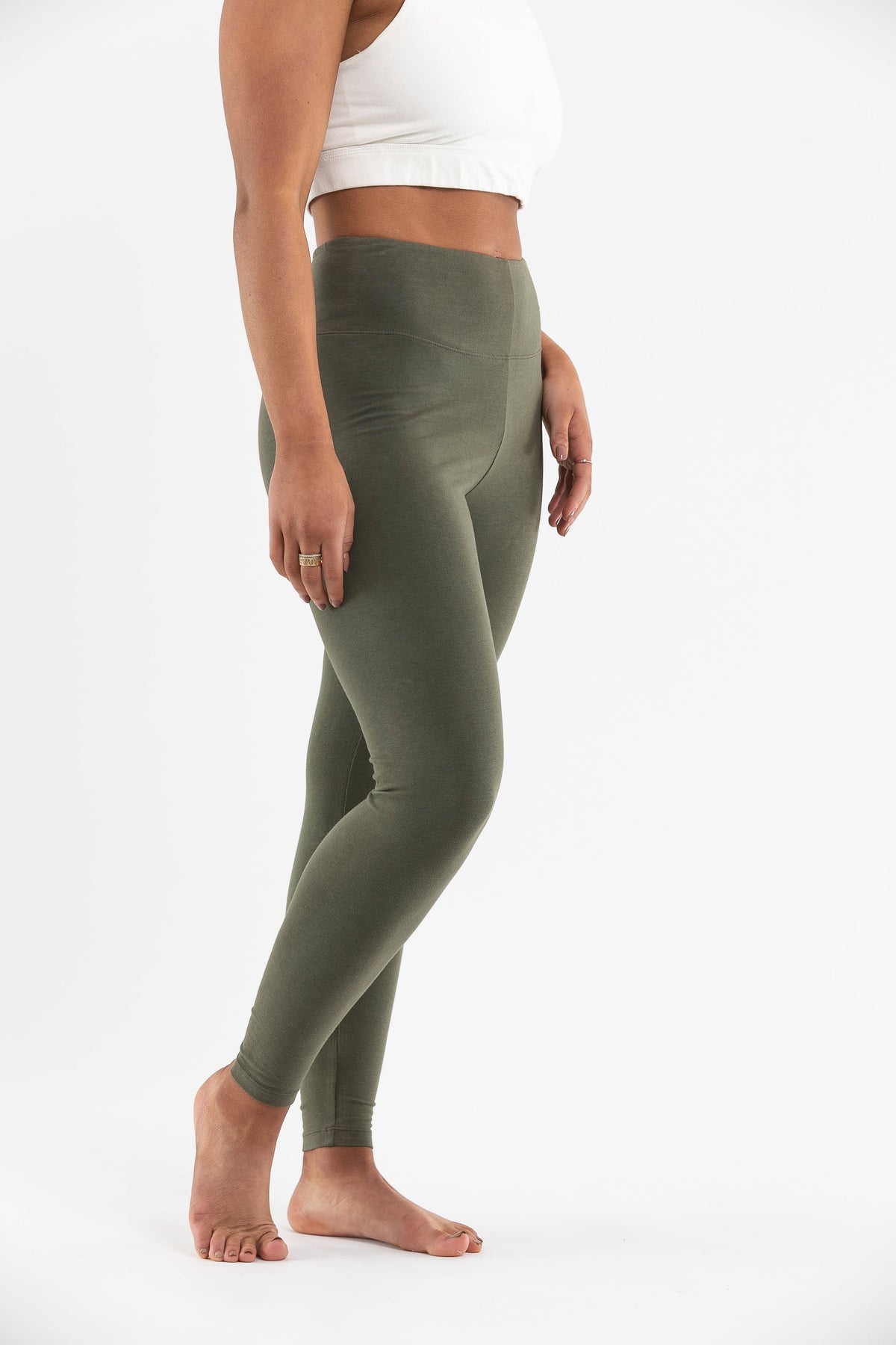 Organic Yoga Clothing Australia  _ Khaki Leggings