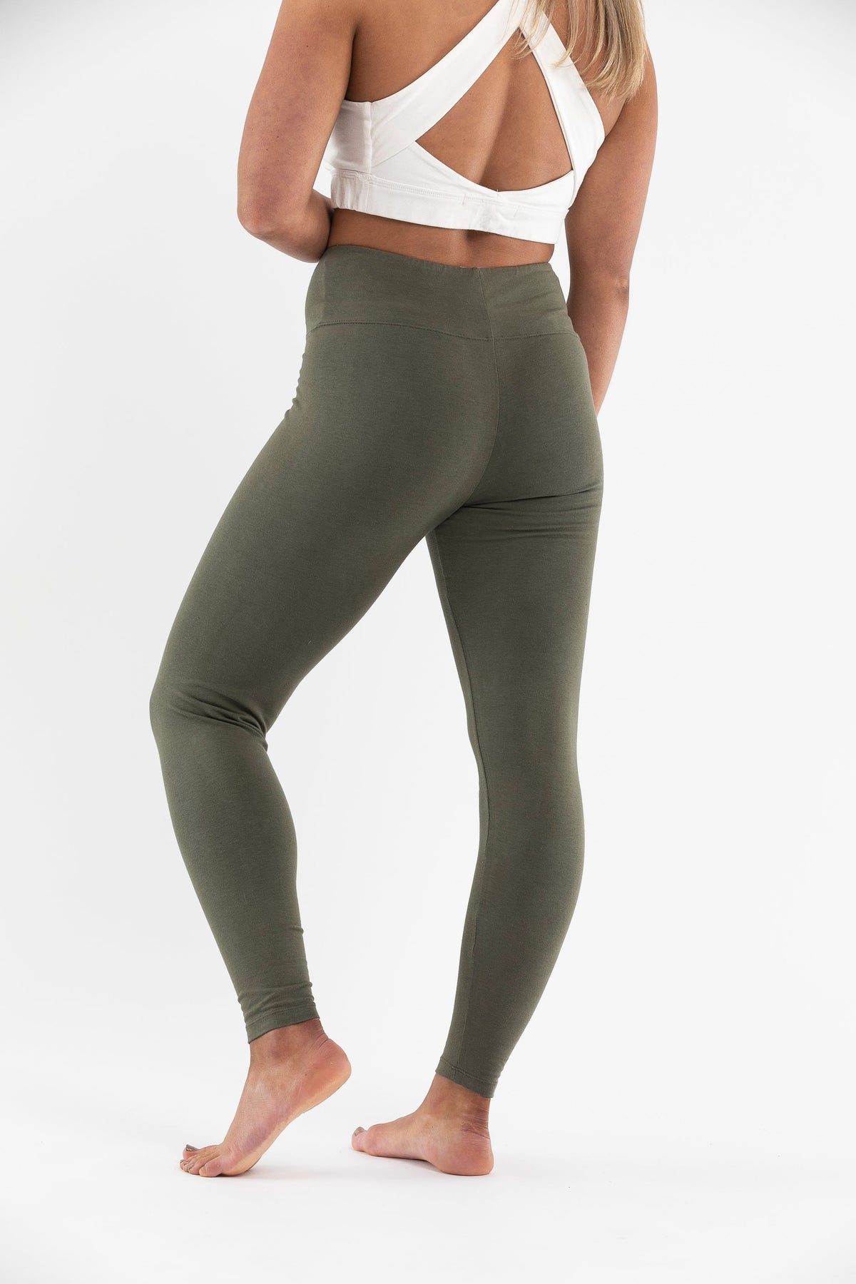 Organic Yoga Clothing Australia  _ Khaki Leggings
