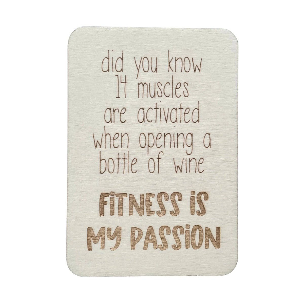 Did you know 14 Muscle are activated Greeing Card Luna &amp; Soul