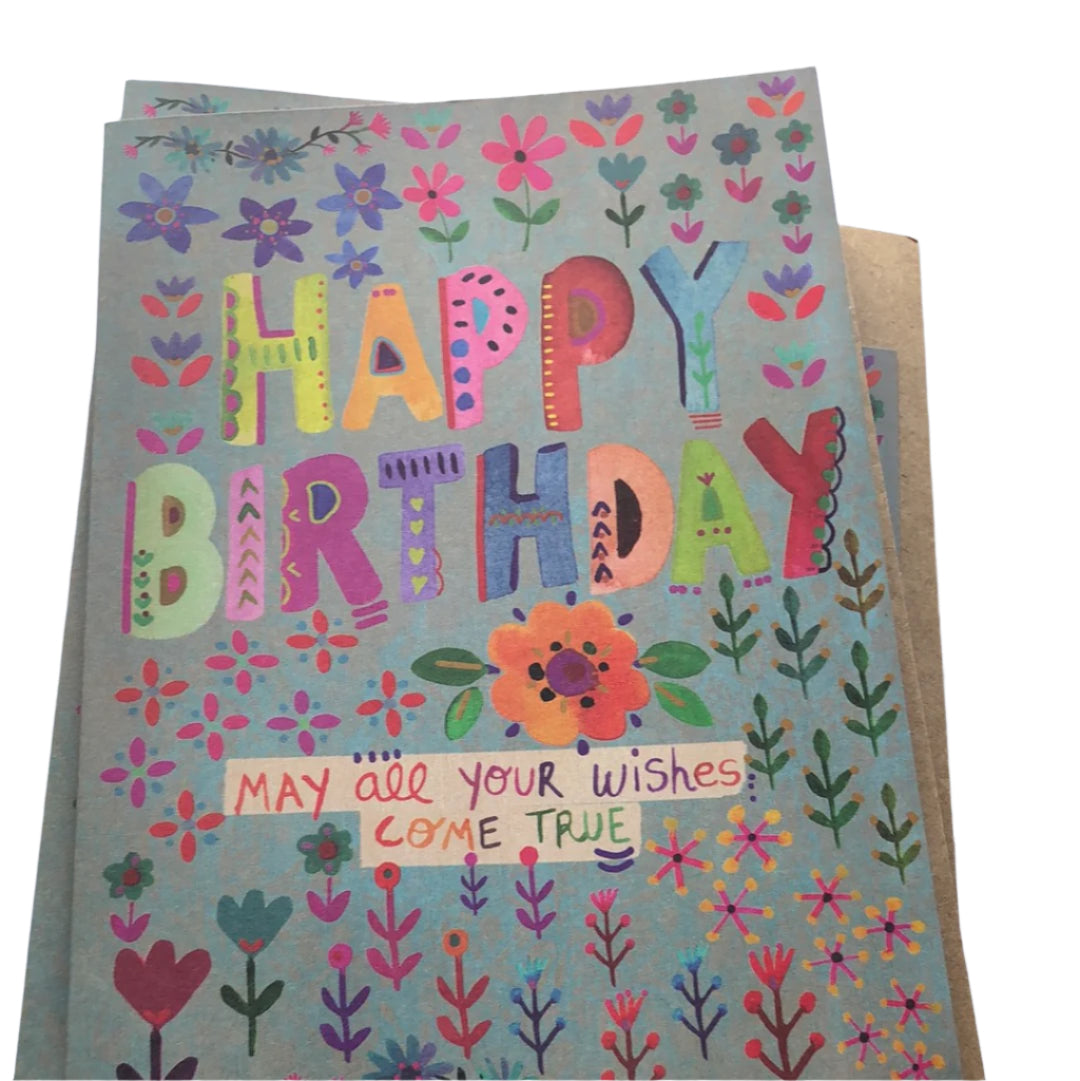 Happy Birthday Card Blue