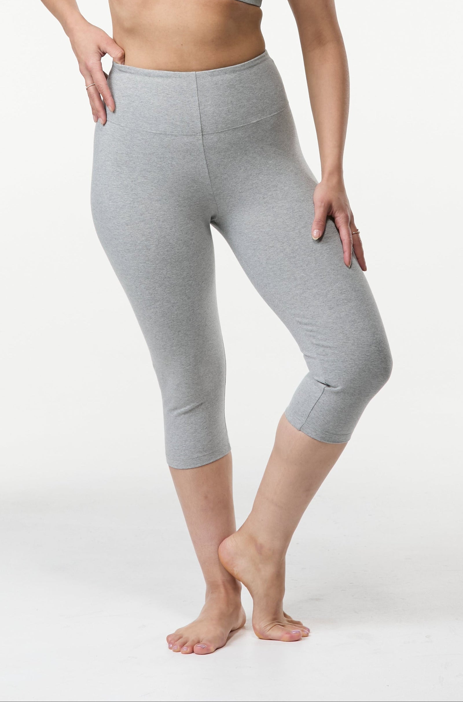 Power Capri Leggings | Grey | Original Sizing