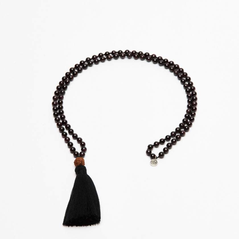 Garnet 108 Bead Yoga Mala Necklace Australia