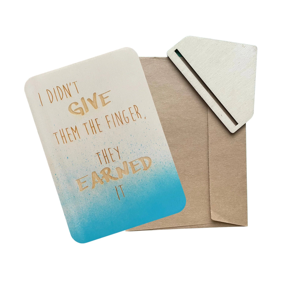 I didn&#39;t give them the finger