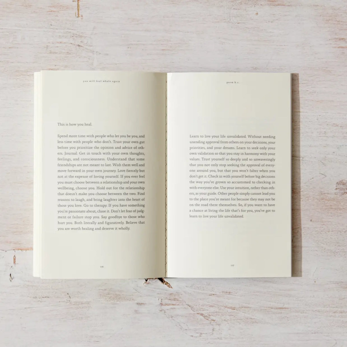 Inside pages of 3 of You Will Feel Whole Again Luna and soul australia