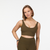 Khaki zig zag bra Luna & Soul Australia 