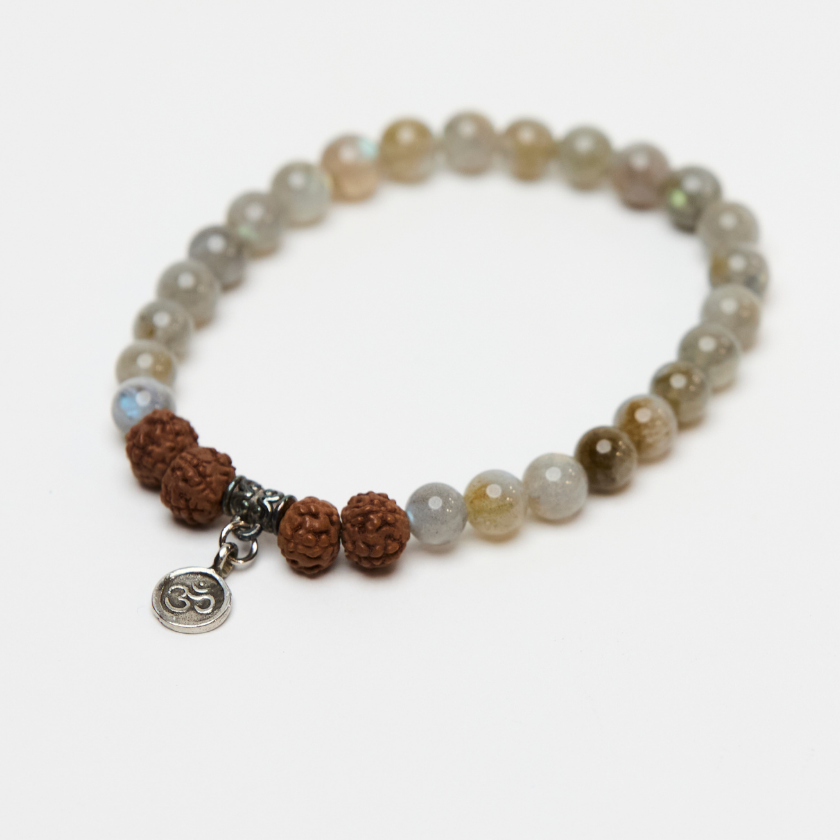 I am Whole Labradorite yoga Mala Bracelet Melbourne