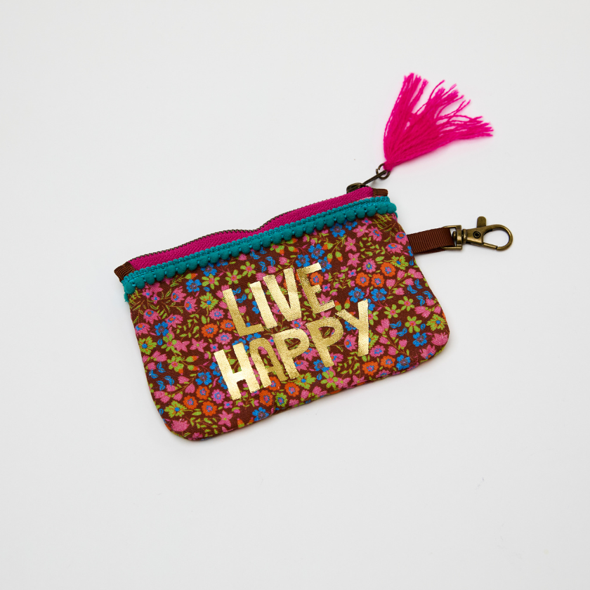 Live Happy Zip Pouch