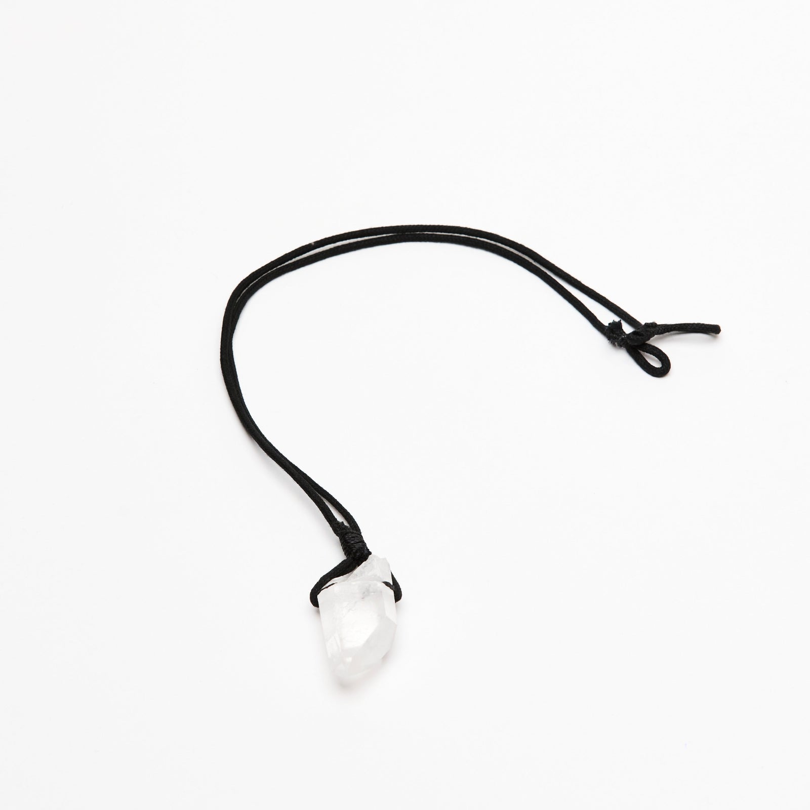 Raw Clear Quartz Crystal Necklace