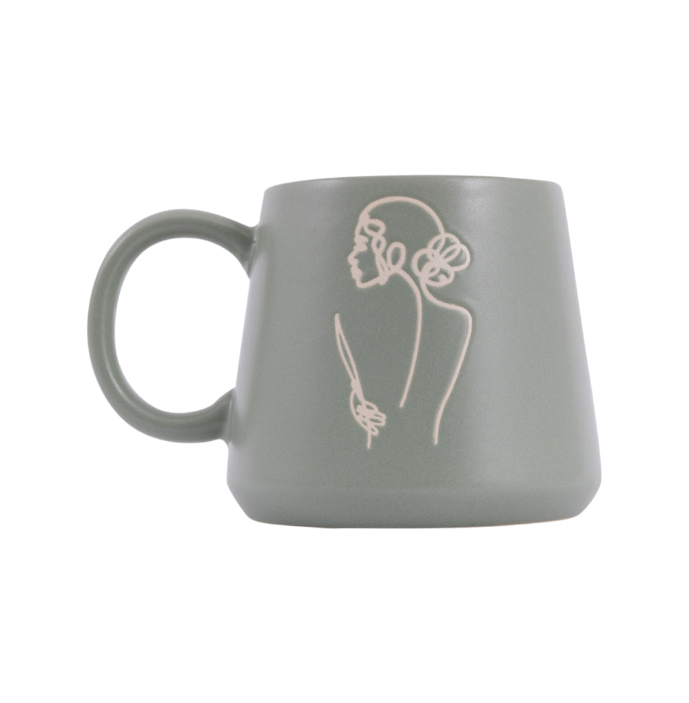 Sage Green Self Love quote Mug Luna & Soul 1