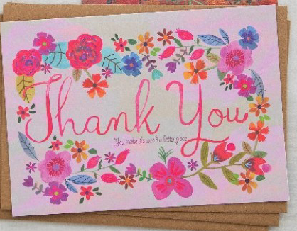 Thank you Card | Pink