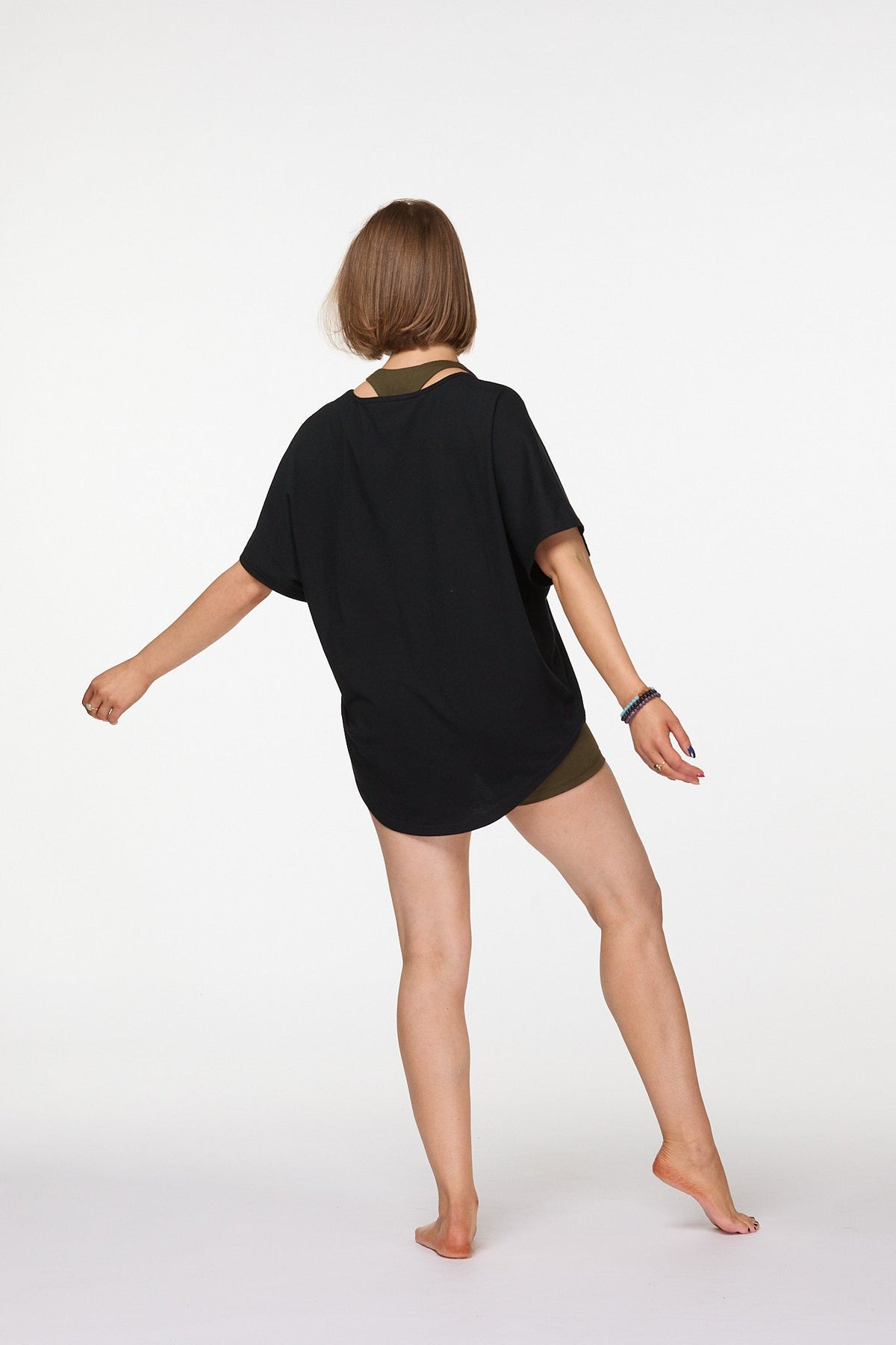Slouchy V Neck T shirt Luna &amp; Soul Australia