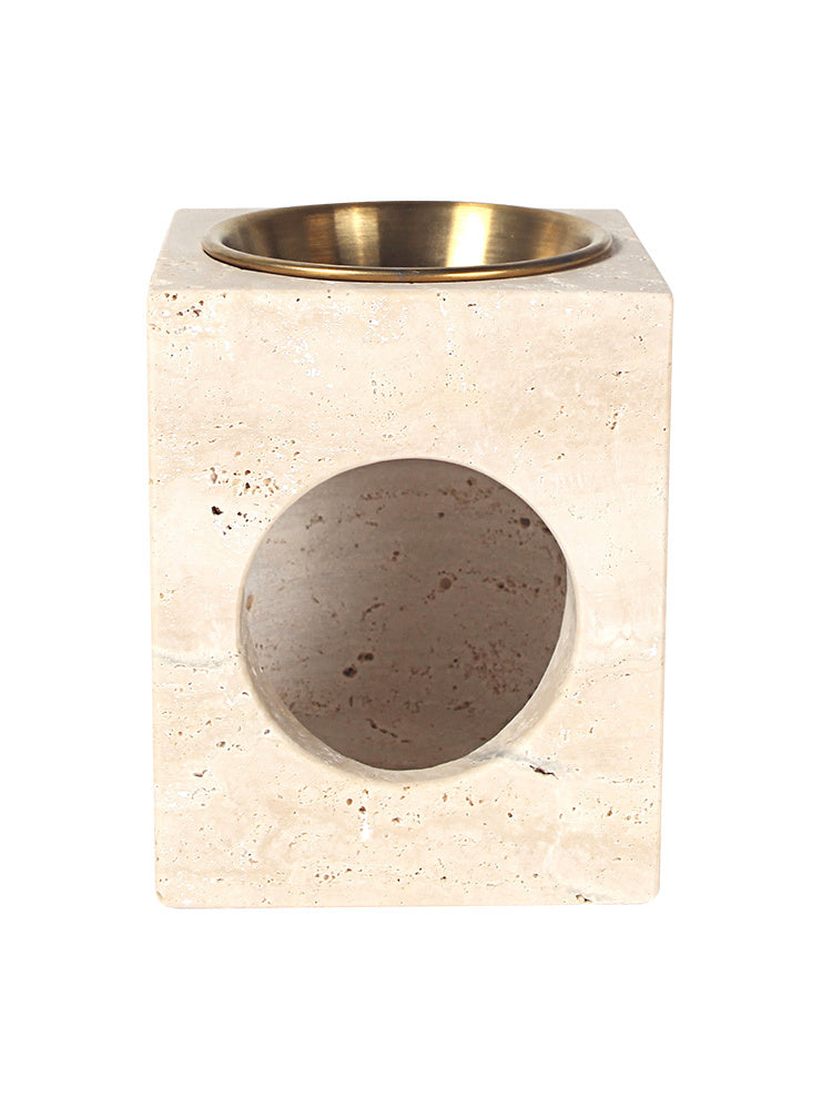 Travertine Tealight Holder