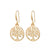 Tree of Life Drop Earrings | Gold