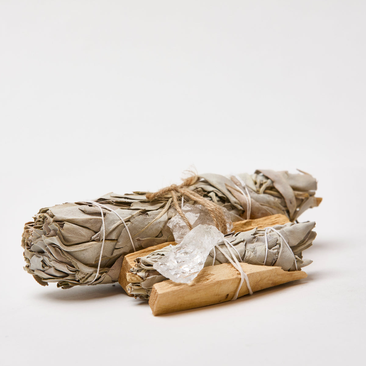 Sage Smudge Stick Kit with Clear Quartz Crystal Melbourne 3
