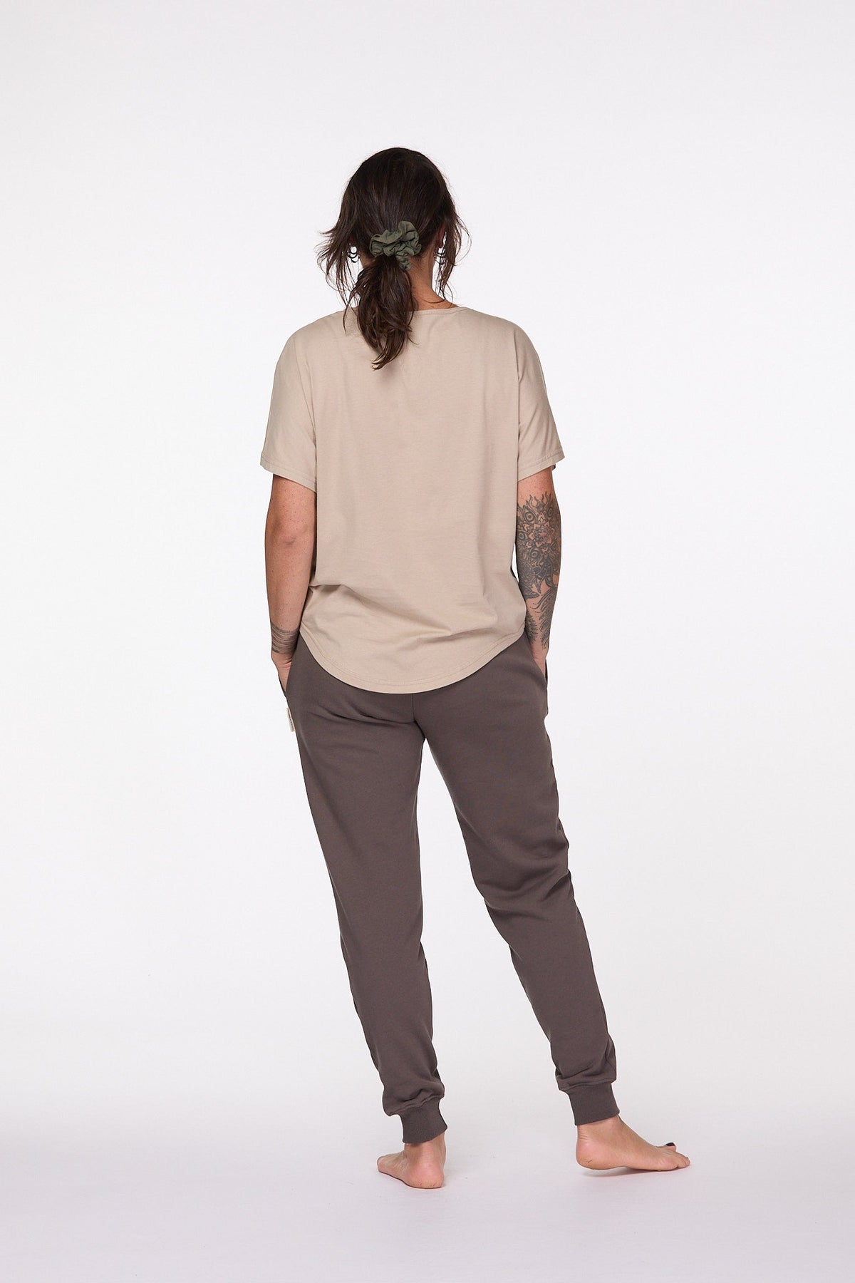 Slouchy Boxy V Neck cotton T-shirt 