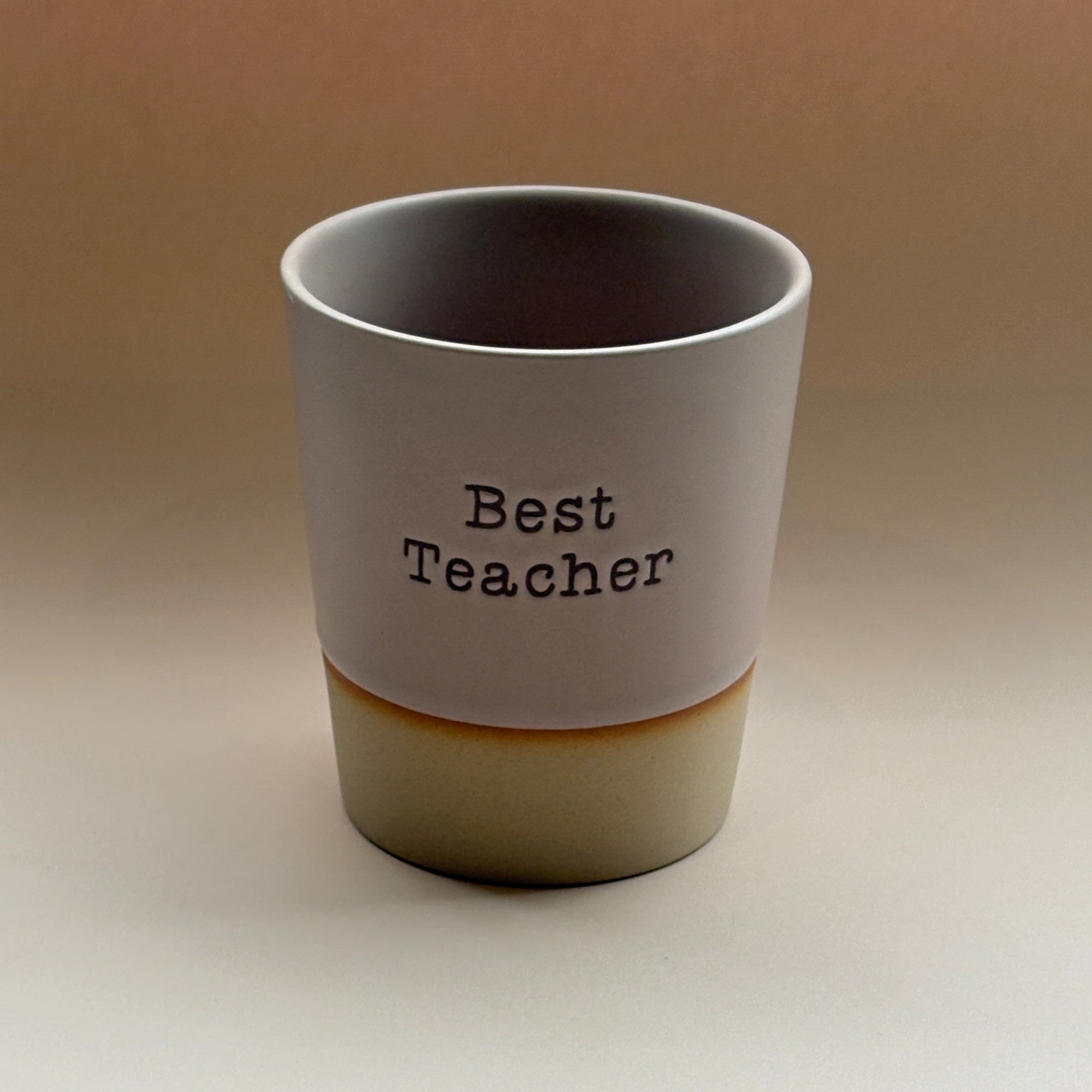 Hand glazed best teacher ceramic mug with natural finish and unique glaze effect