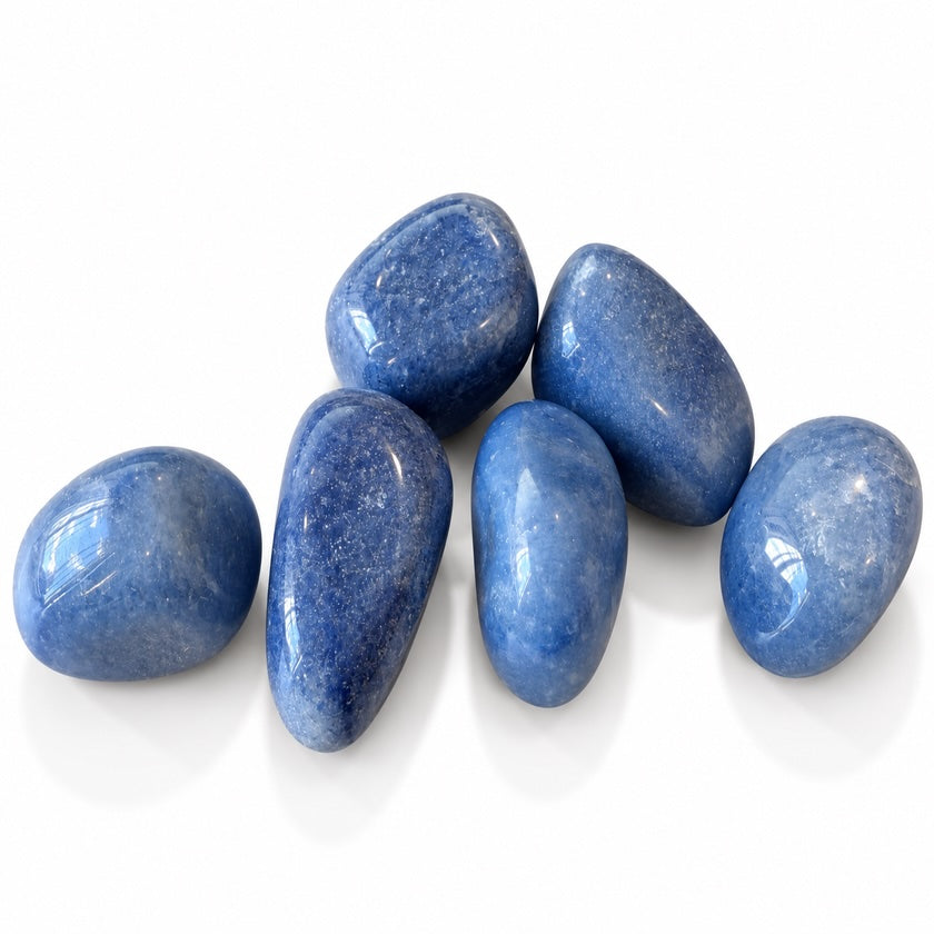 Blue Quatz crystal stone.