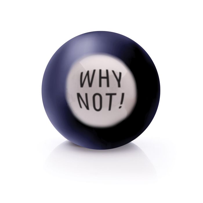 Decision Maker Stress Ball that reveals fun and mindful answers with every squeeze
