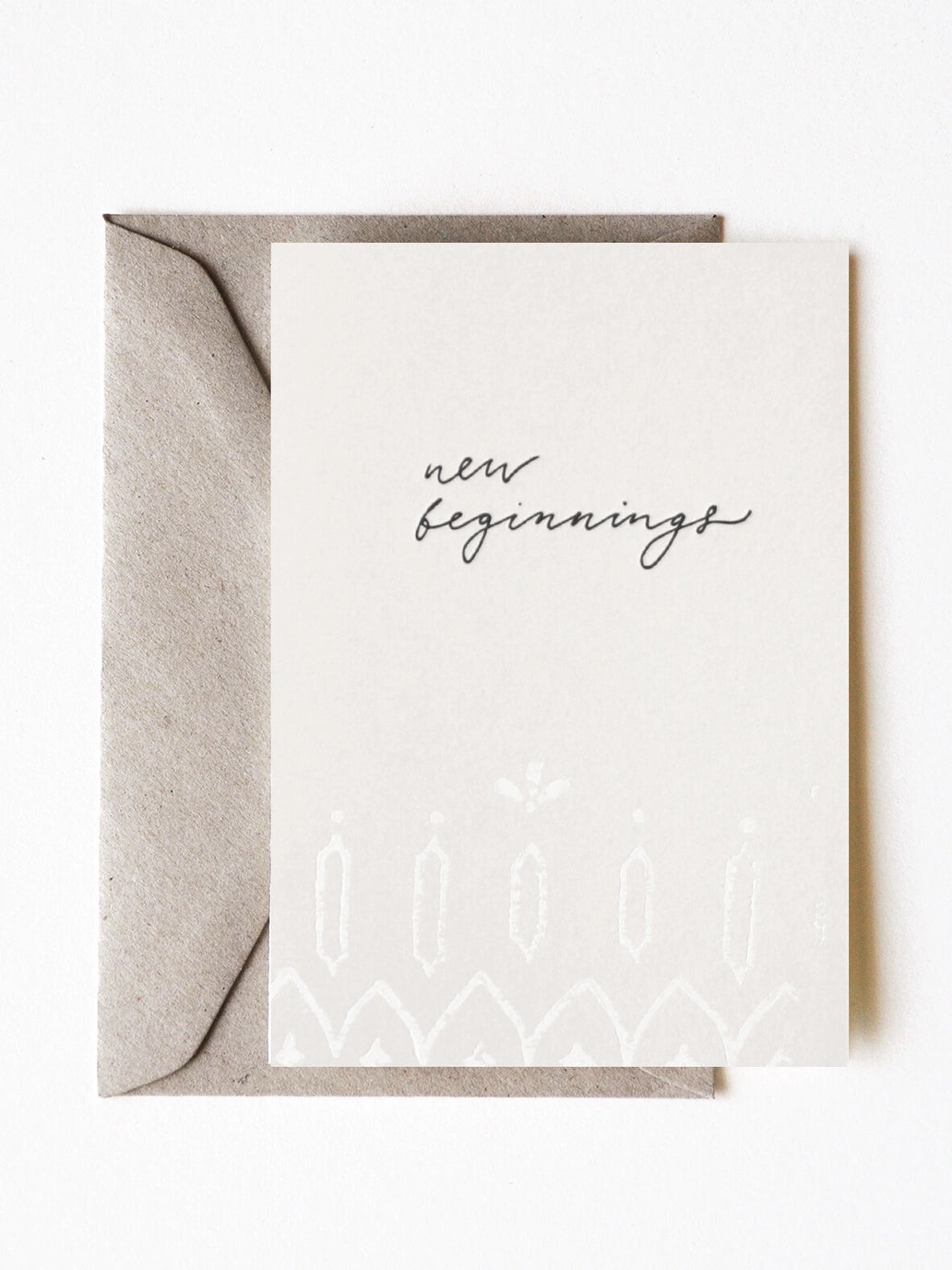 Sustainable greeting card celebrating new beginnings and milestones