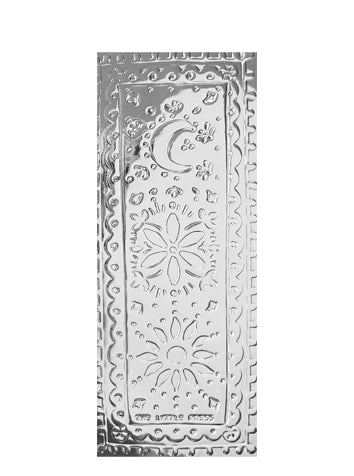 Silver embossed bookmark for readers and journal lovers