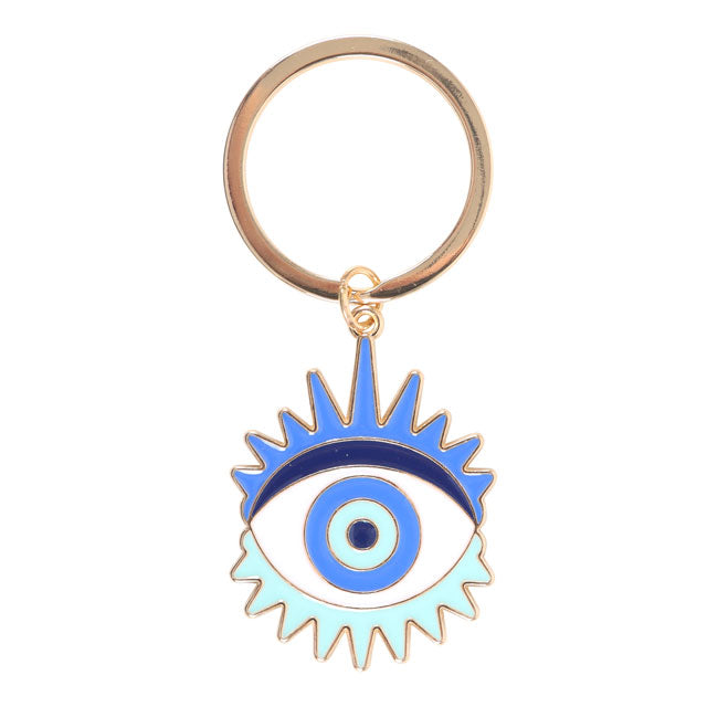 Evil Eye keyring symbolising luck and protection