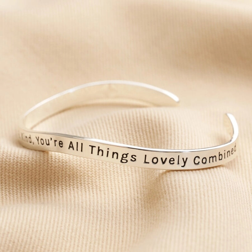 Affirmation Bangle Silver Australia