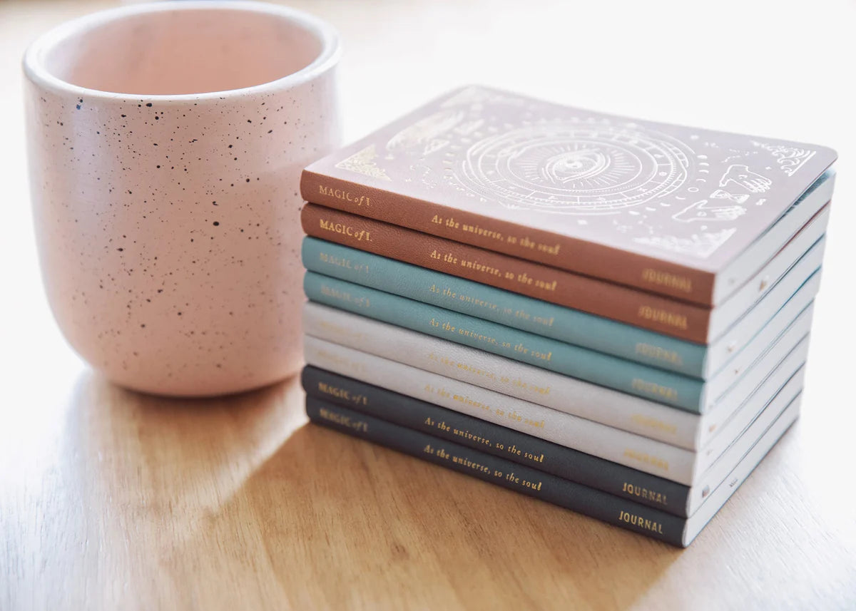 A6 Vegan leather pocket journal | Coral Rose