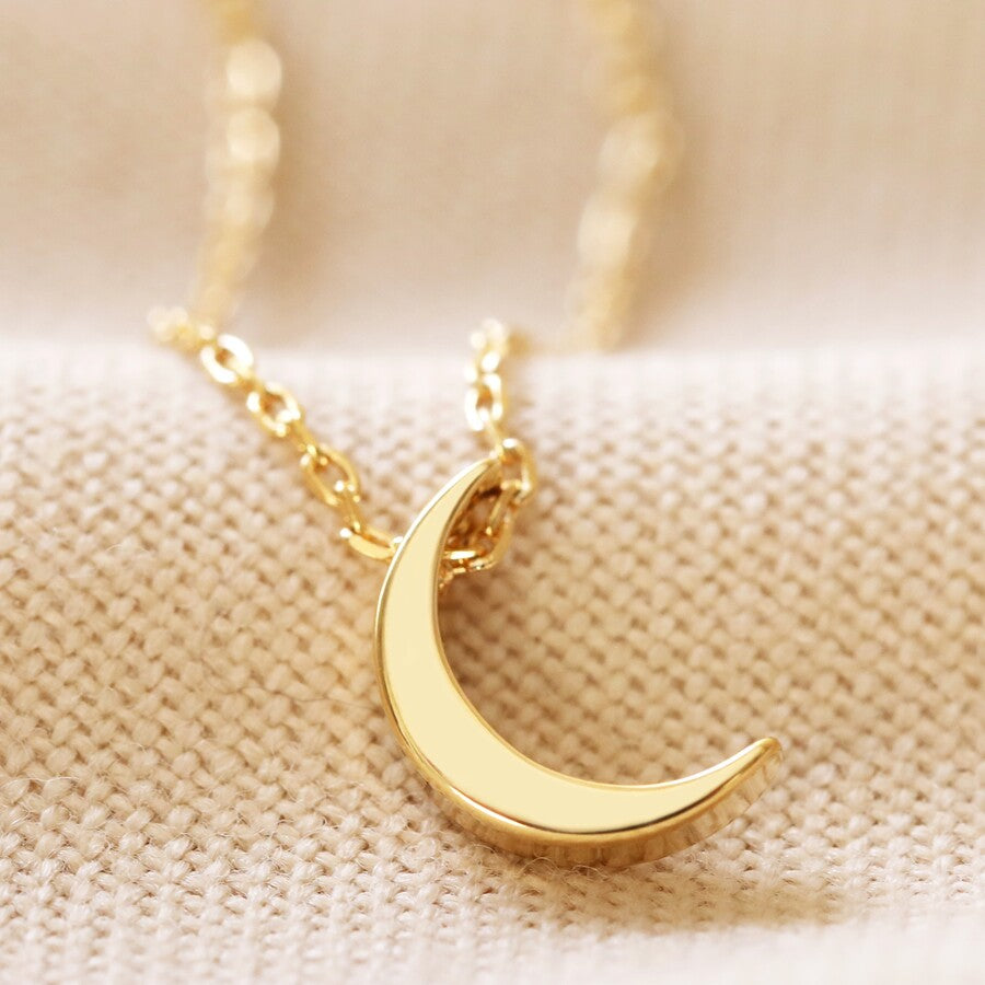 Gold Crescent Moon Necklace  Australia