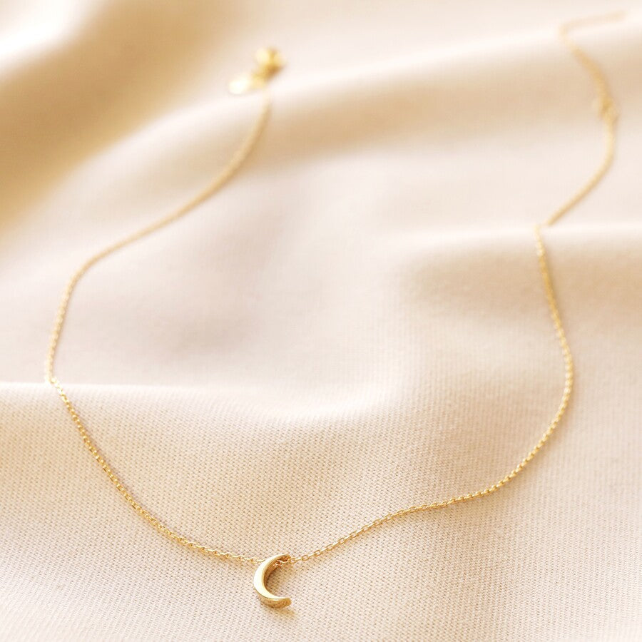 Gold Crescent Moon Necklace  Australia
