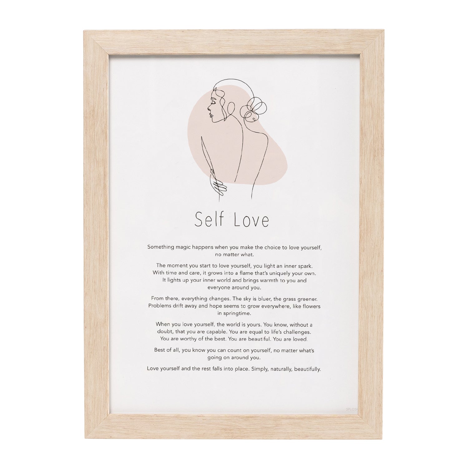 Words Self Love Wall Art