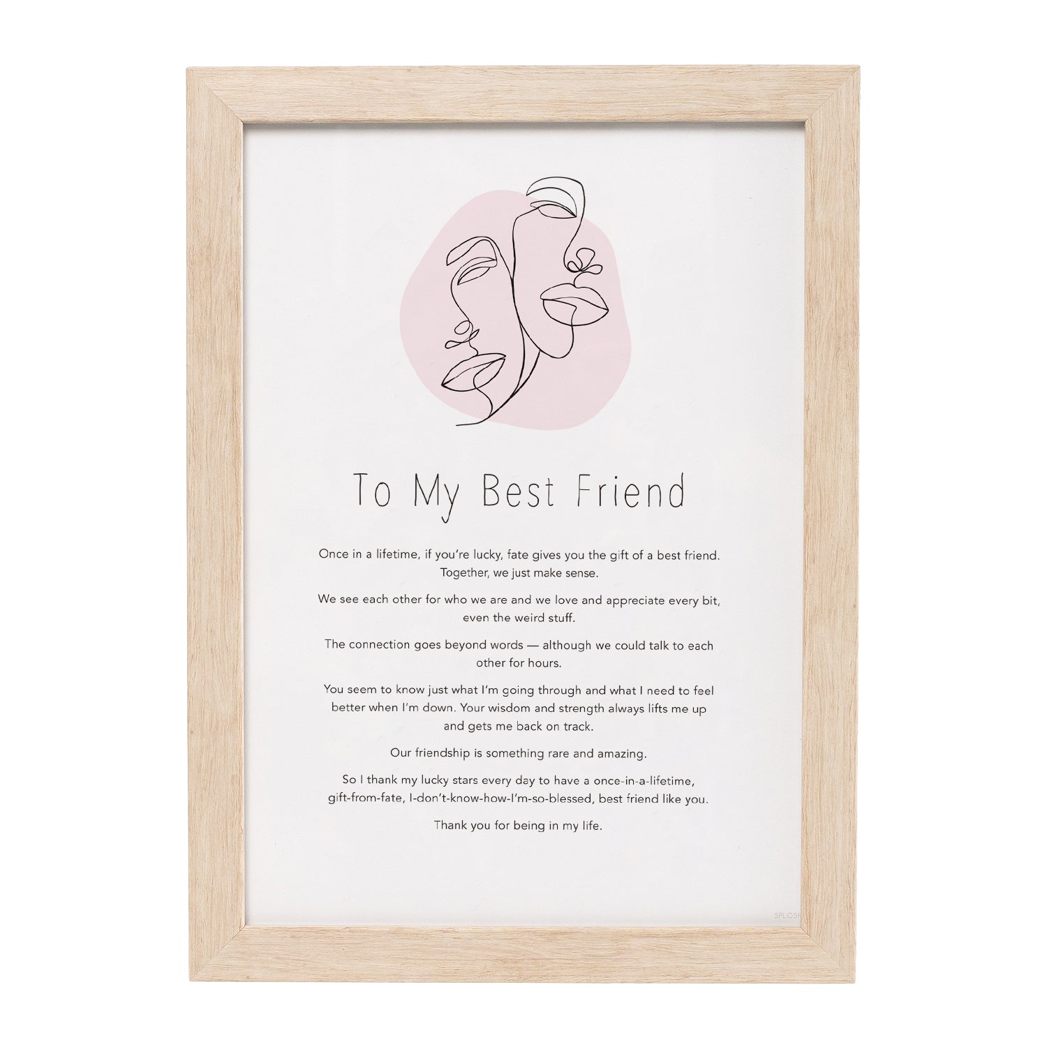 To My Best Friend Wall Art