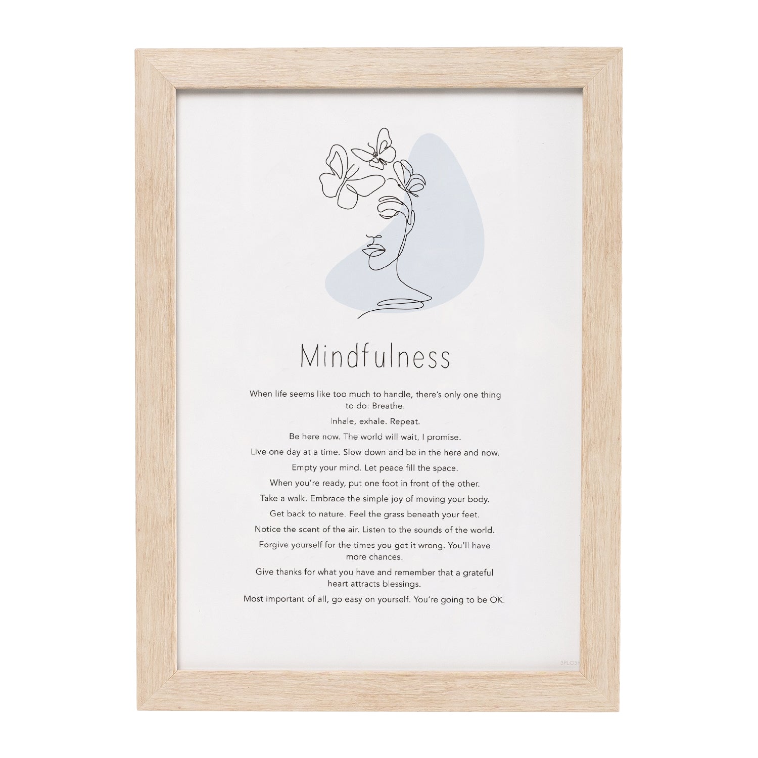 Words of Mindfulness Wall Art
